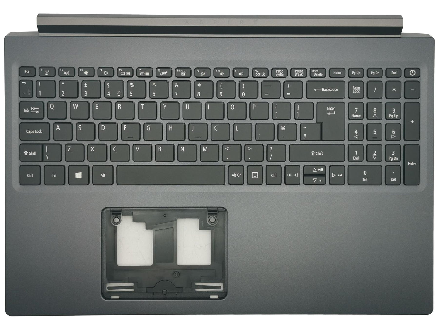 Acer Aspire A715-41G A715-42G Palmrest Cover Keyboard UK Black 6B.Q8LN2.013