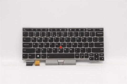 Lenovo ThinkPad L13 Keyboard US Europe Silver Backlit 01YP869