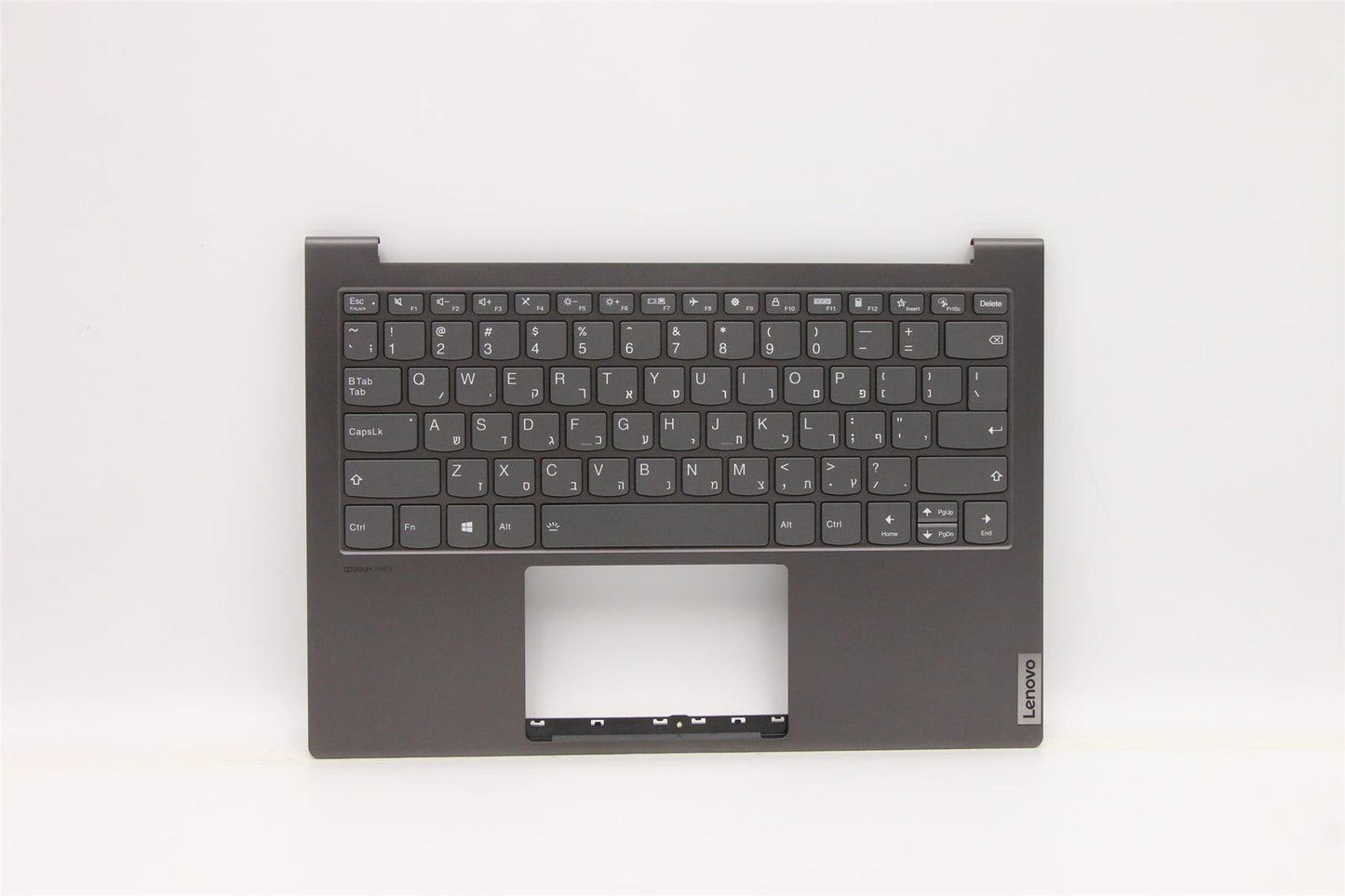 Lenovo Yoga 7-13ITL05 Keyboard Palmrest Top Cover Hebrew Grey 5CB1B01257