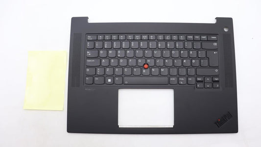 Lenovo ThinkPad P1 Gen 6 Keyboard Palmrest Top Cover Danish 5M11L88999