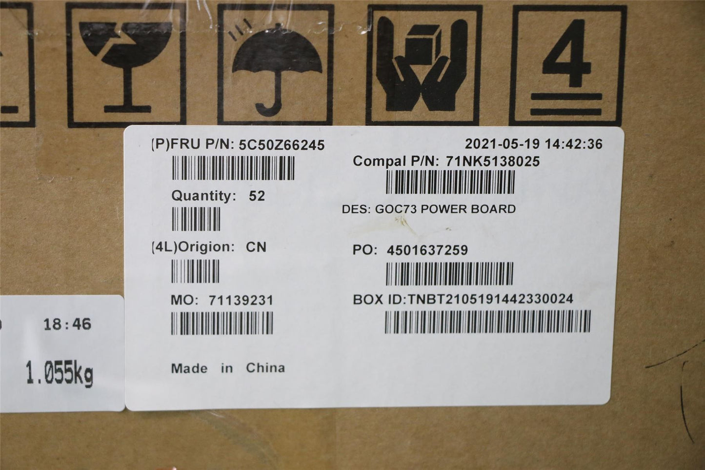 Lenovo PCB 31E LS-K882P REV0 PWR/B 5C50Z66245