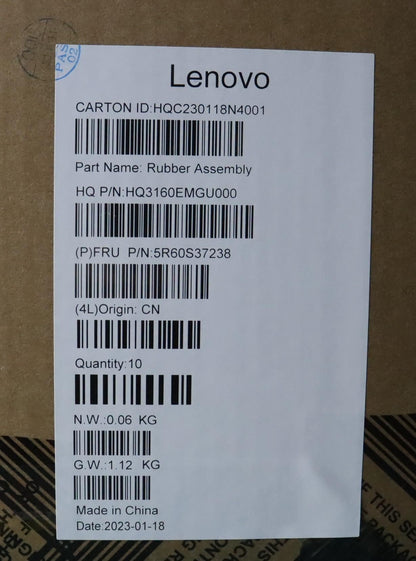 Lenovo RUBBER MIC RUBBER H 83AL L_R_Re_Bl_30pcs 5R60S37238