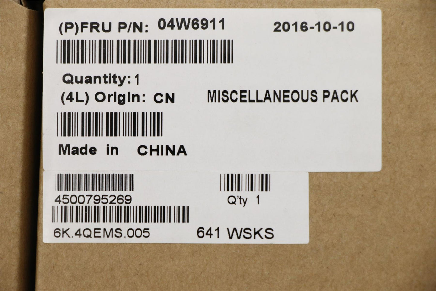 Lenovo MECHA FRU Tape KIT 04W6911