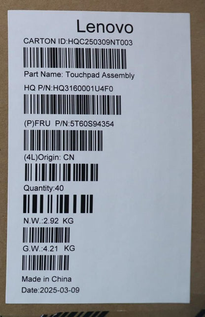 Lenovo H 83KT CB Touchpad Board 5T60S94354