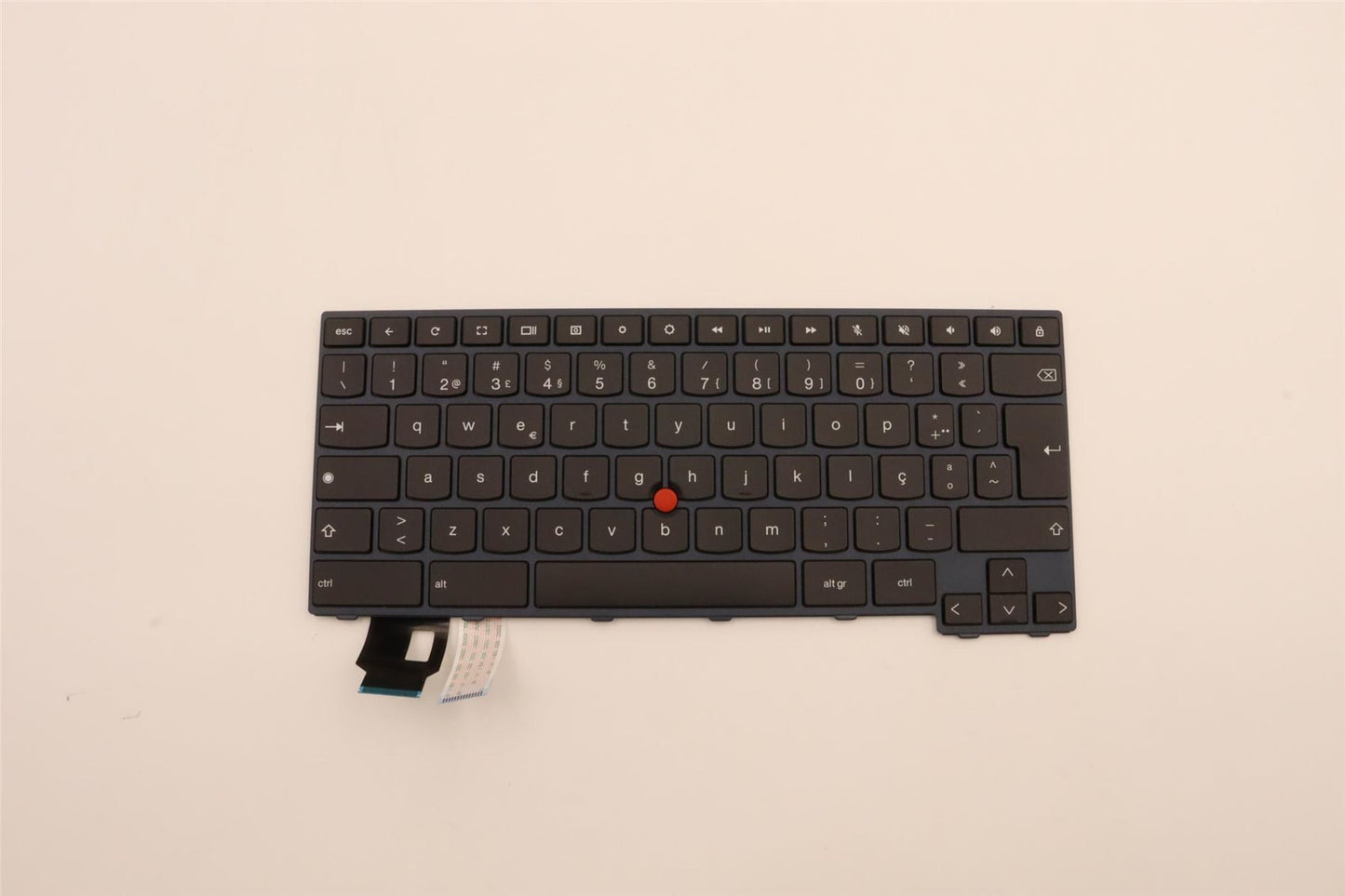 Lenovo ThinkPad C14 Gen 1 Keyboard Portuguese Black Backlit 5N21E09422