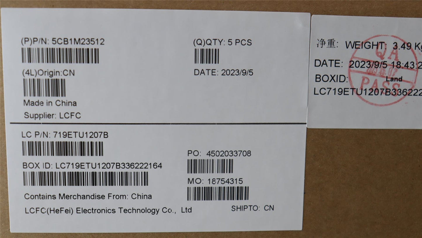 Lenovo COVER Upper Case ASM_ITA L 83ERAGFP NBL 5CB1M23512