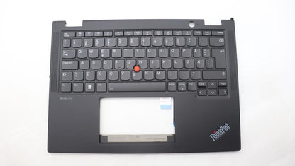 Lenovo ThinkPad X13 Gen 4 Keyboard Palmrest Top Cover Norwegian Black 5M11L64145