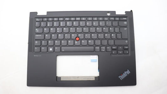 Lenovo ThinkPad X13 Gen 4 Keyboard Palmrest Top Cover Norwegian Black 5M11L64145