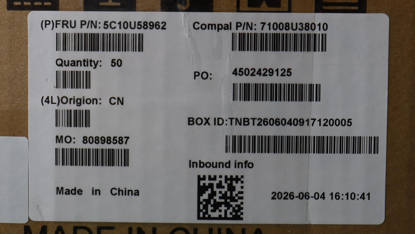 Lenovo CV/B-EDP eDP Cable 5C10U58962