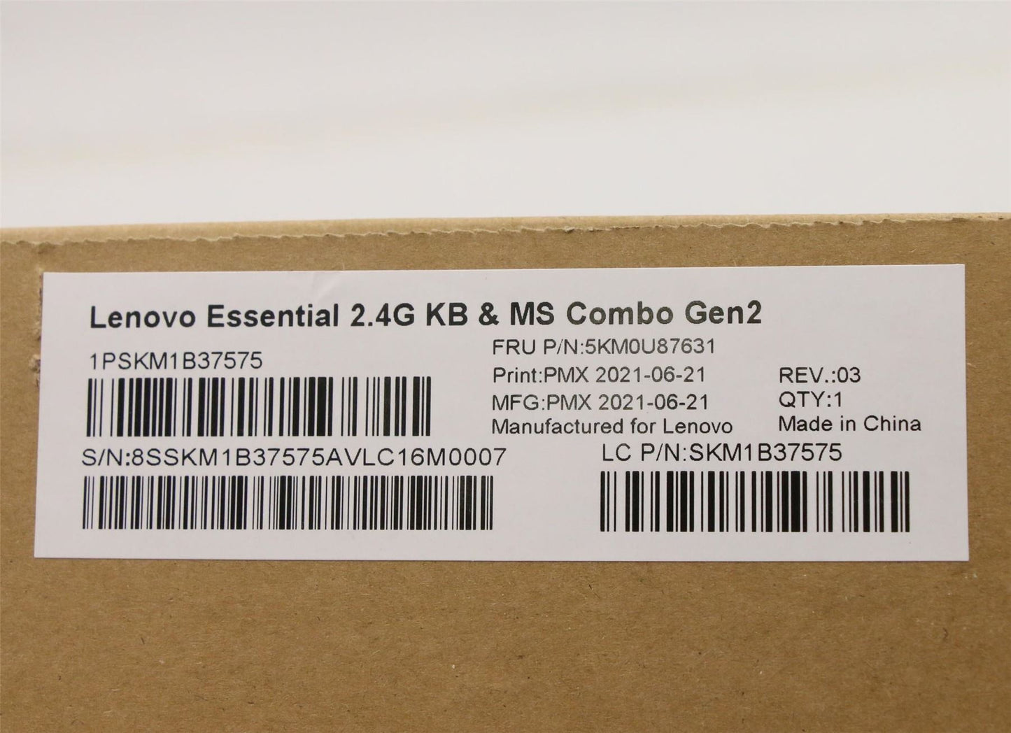Lenovo Primax R71_G2 2.4G BKG CZ_SL 5KM0U87631