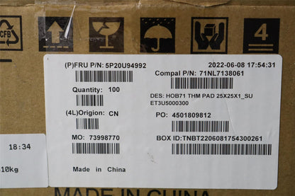 Lenovo T-FLEX3_25X25X1MM,Laird 5P20U94992