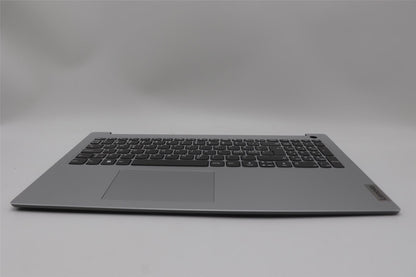 Lenovo IdeaPad 1 15AMN7 Palmrest Cover Touchpad Keyboard Nordic Grey 5CB1J52084