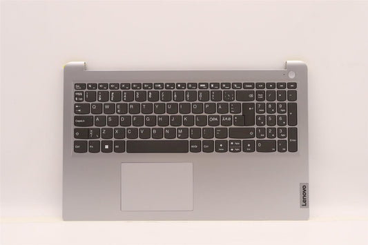 Lenovo IdeaPad 1-15ADA7 Keyboard Palmrest Top Cover Norwegian Silver 5CB1F36641