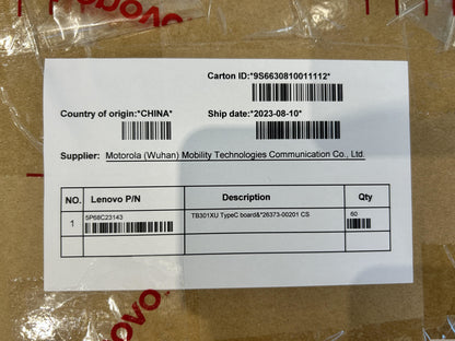 Lenovo TB301XU TypeC board&*26373-00201 CS Board 5P68C23143