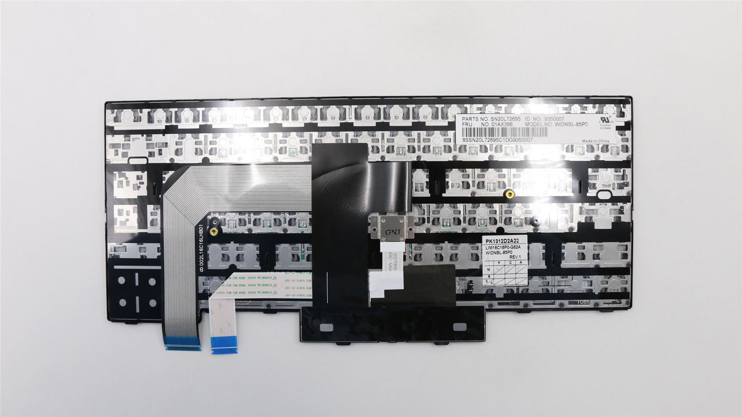 Lenovo ThinkPad T470 A475 Keyboard Portuguese Black 01AX386
