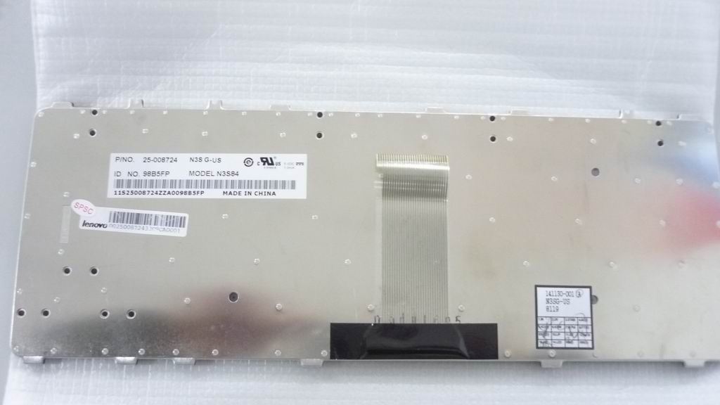 Lenovo NMB N3S 84KEY ORGGRY KBD US English Keyboard 25008724