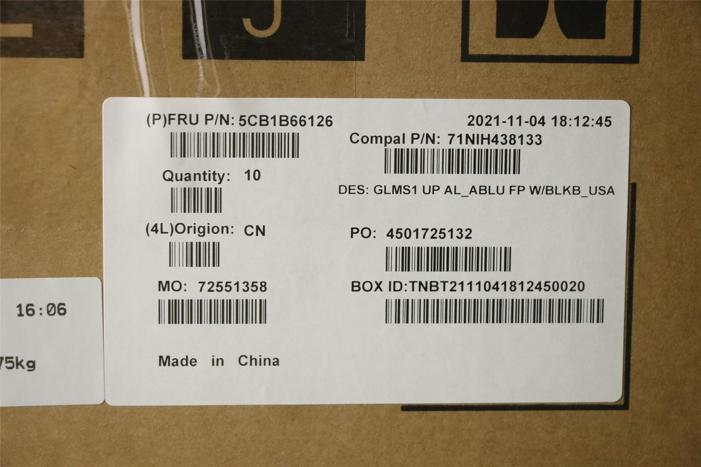 Lenovo IdeaPad 5 14ITL05 Palmrest Cover Touchpad Keyboard US Backlit 5CB1B66126