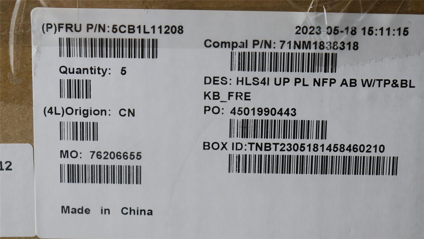 Lenovo IdeaPad 5 14IRL8 5 14ABR8 Palmrest Cover Touchpad Keyboard 5CB1L11208