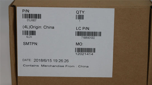 Lenovo 01LW937 LABEL Jinn FRU GEO Label Kit, Silver