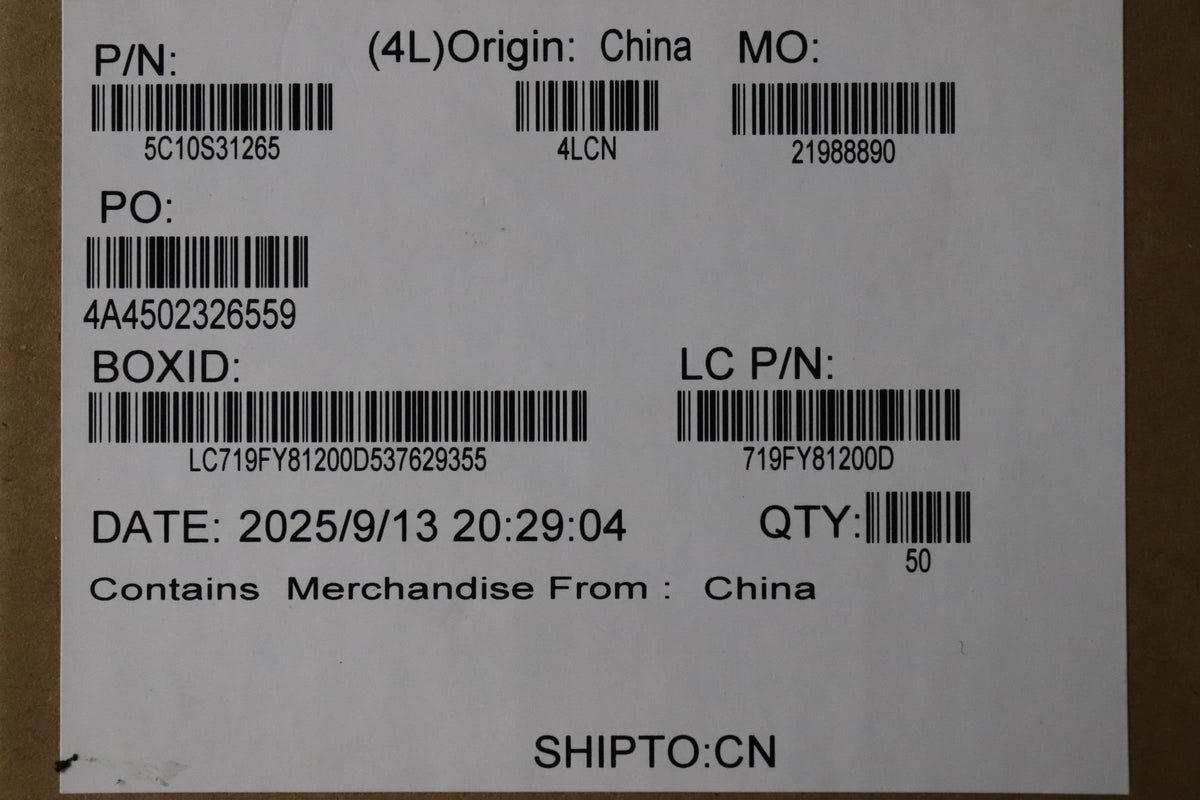 Lenovo L 83K1 TP/B MGE FFC Cable 5C10S31265