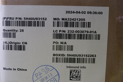 Lenovo Intel 15W Fanless TM,CM 5H40U93152