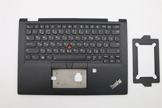 Lenovo Yoga X390 Keyboard Palmrest Top Cover Russain Black Backlit 02HL676