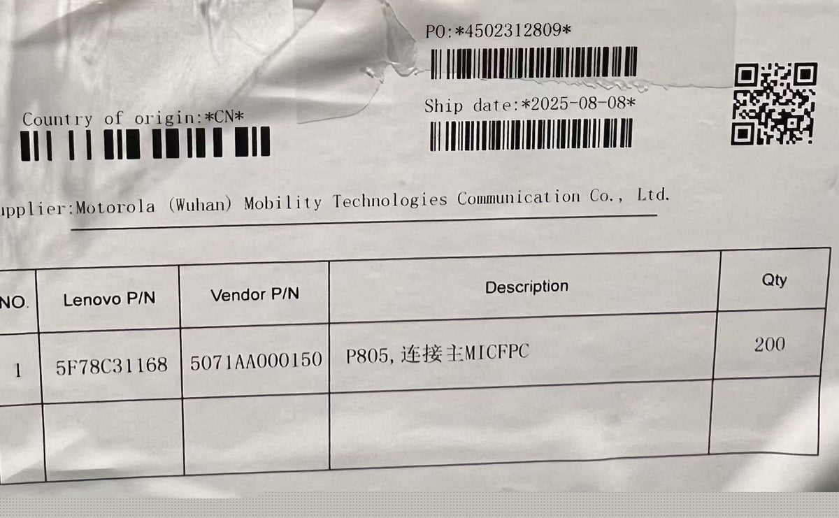 Lenovo TB710FU M_MIC FPC&*5071AA000150 CS Microphone FPC Board 5F78C31168