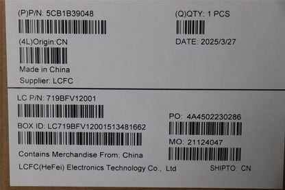 Lenovo LCD Cover L 82GH _MLR_LSR 5CB1B39048