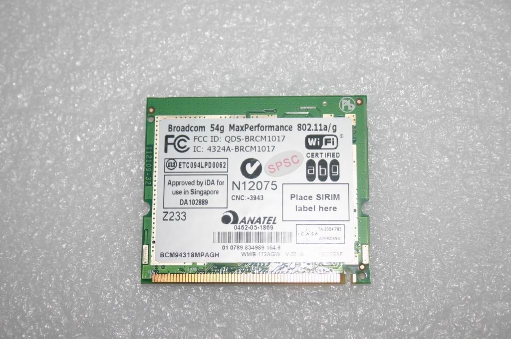 Lenovo MiniPCI a/b/g SKU1无线网卡41W1187 PCI Board 11008188
