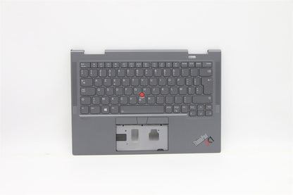 Lenovo Yoga X1 6th Keyboard Palmrest Top Cover Belgian Grey 5M11C40994