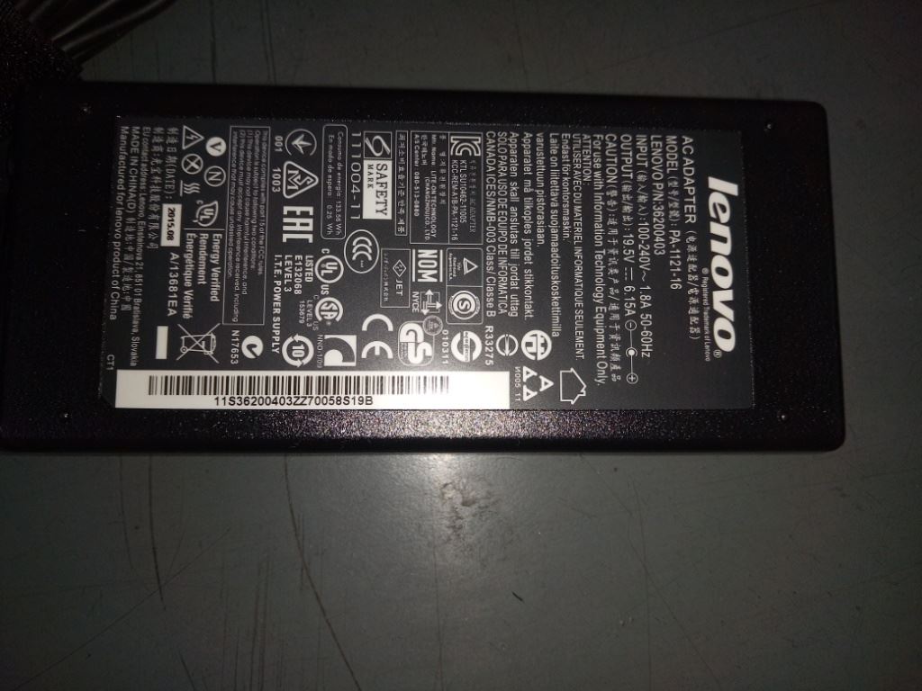 Lenovo IdeaPad Y480 Y580 Y500 AC Charger Adapter Power Black 120W ROUND 36200403