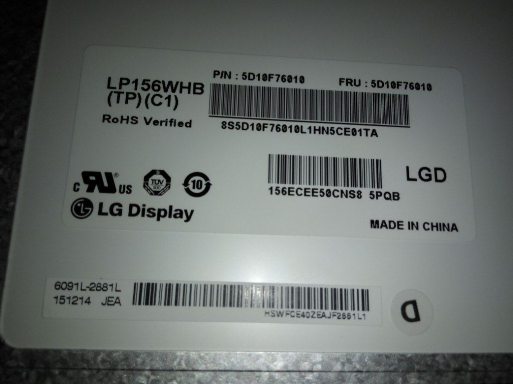 Lenovo G50-45 G50-30 G50-80 Z50-75 G51-35 LCD-Display TN 5D10G11176