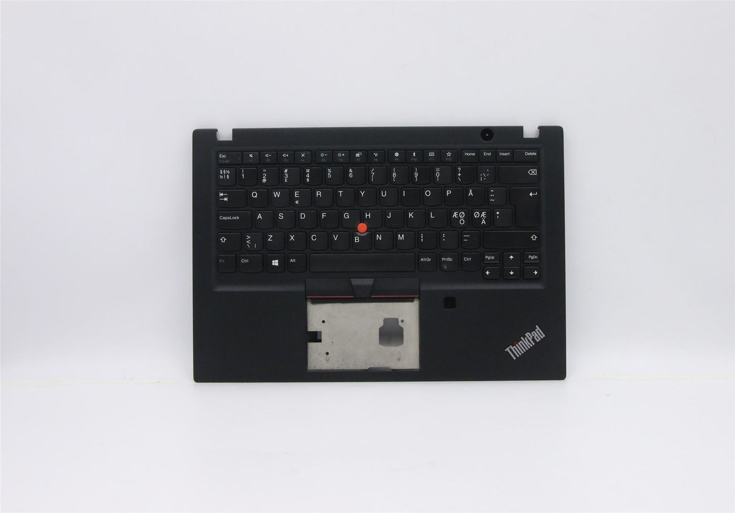 Lenovo ThinkPad T490s Keyboard Palmrest Top Cover Nordic Black 02HM440