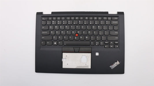 Lenovo Yoga X390 Tastatur Handballenauflage Obere Abdeckung US Schwarz Hintergrundbeleuchtung 02HL644