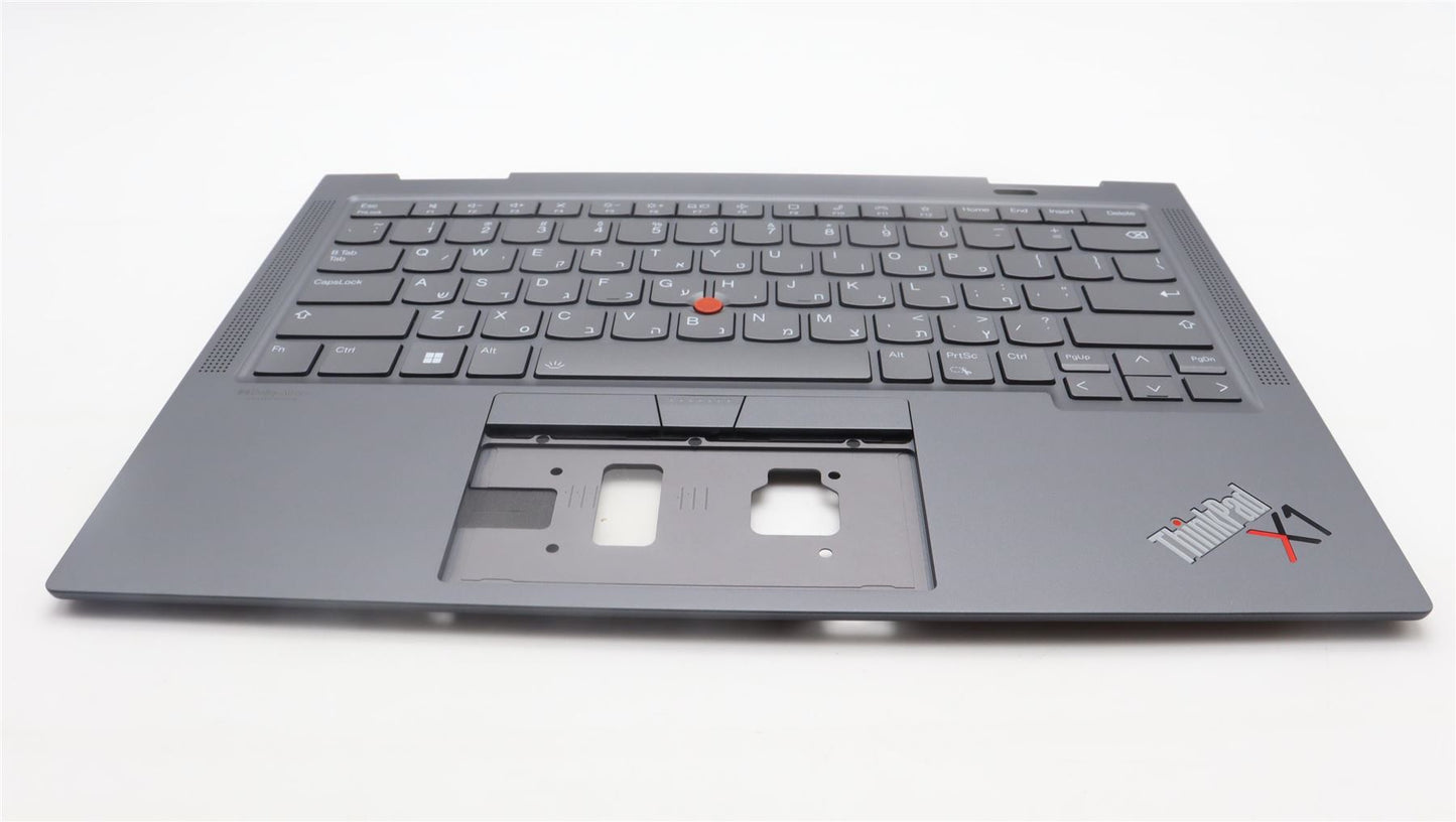 Lenovo ThinkPad X1 7th Gen Keyboard Palmrest Top Cover Hebrew 5M11H45774
