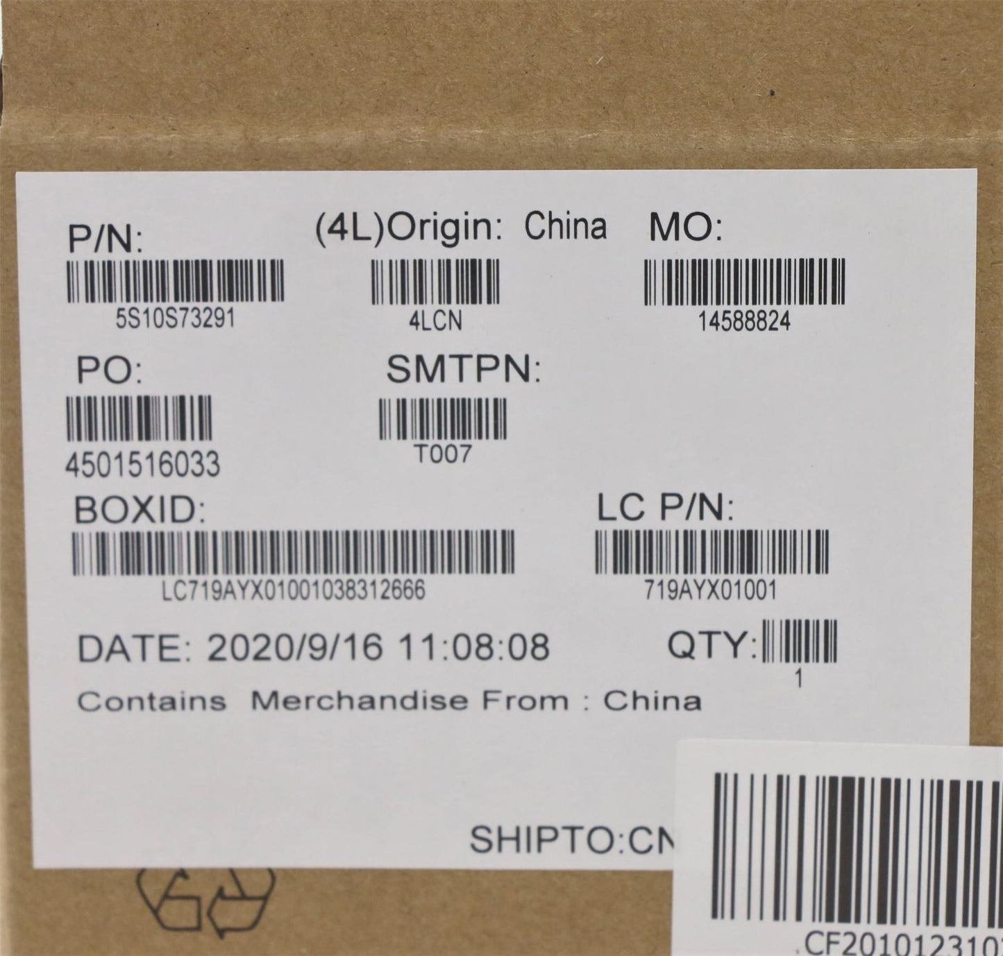 Lenovo ThinkPad E15 Gen 2 Screw Screws Set Kit 5S10S73291