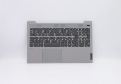 Lenovo IdeaPad 5-15ARE05 Palmrest Cover Touchpad Keyboard Nordic Grey 5CB0X56130