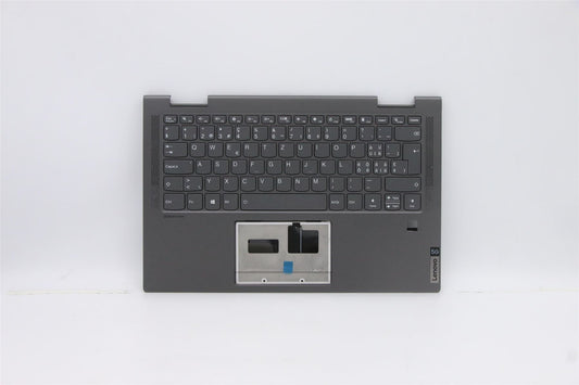 Lenovo IdeaPad 5G-14Q8CX05 Palmrest Cover Keyboard Swiss Grey Backlit 5CB0Z68491