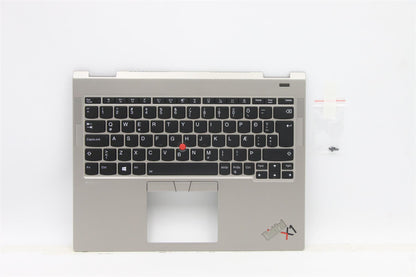 Lenovo ThinkPad X1 Keyboard Palmrest Top Cover Icelandic Titanium 5M11B59858