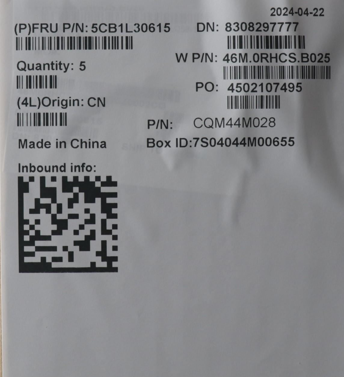 Lenovo Upper Case ASM_BEL W 82Y0 AB BL 5CB1L30615