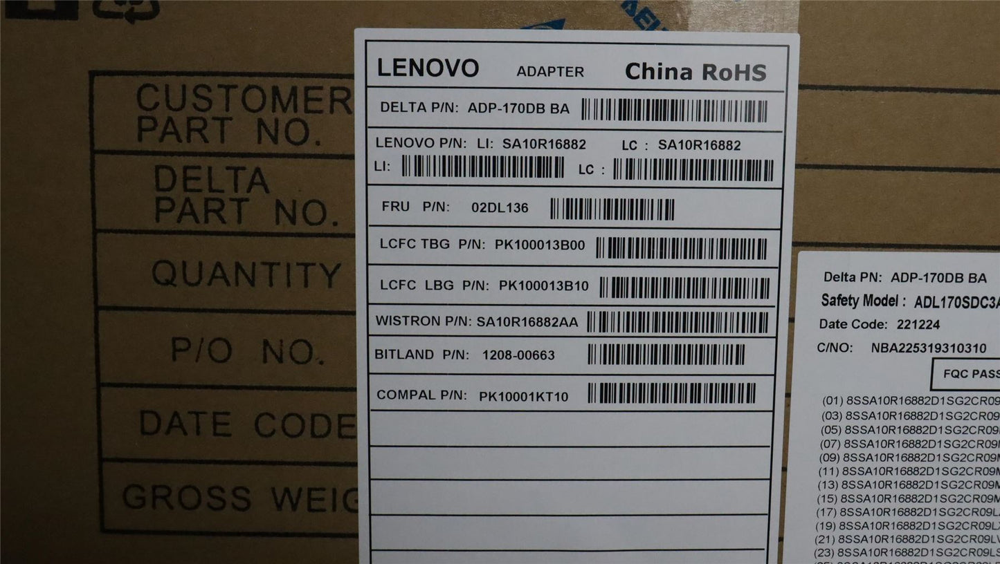 Lenovo Legion 5 16APH8 5 16IRH8 5P-15IMH05 AC Charger Adapter Power 170W 02DL136
