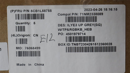 Lenovo Slim 5 16IRH8 5 16APH8 Palmrest Cover Touchpad Keyboard 5CB1L58755