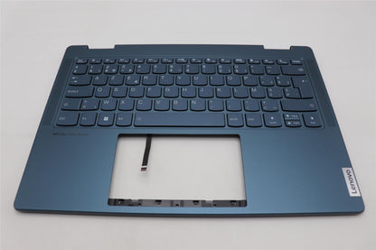 Lenovo Yoga 7 14IRL8 Keyboard Palmrest Top Cover Belgian Tidal Teal 5CB1L40875