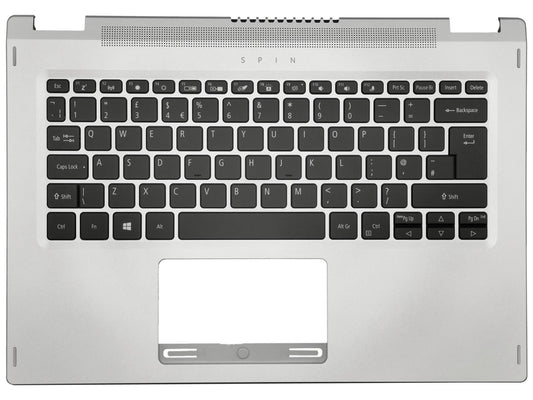 Acer Spin SP114-31N Handballenauflage-Tastatur, UK-Silber, Hintergrundbeleuchtung, 6B.ABGN1.031