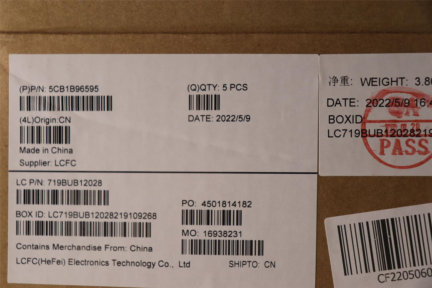 Lenovo Upper Case ASM_POR L82H9 FP A/GDIS 5CB1B96595