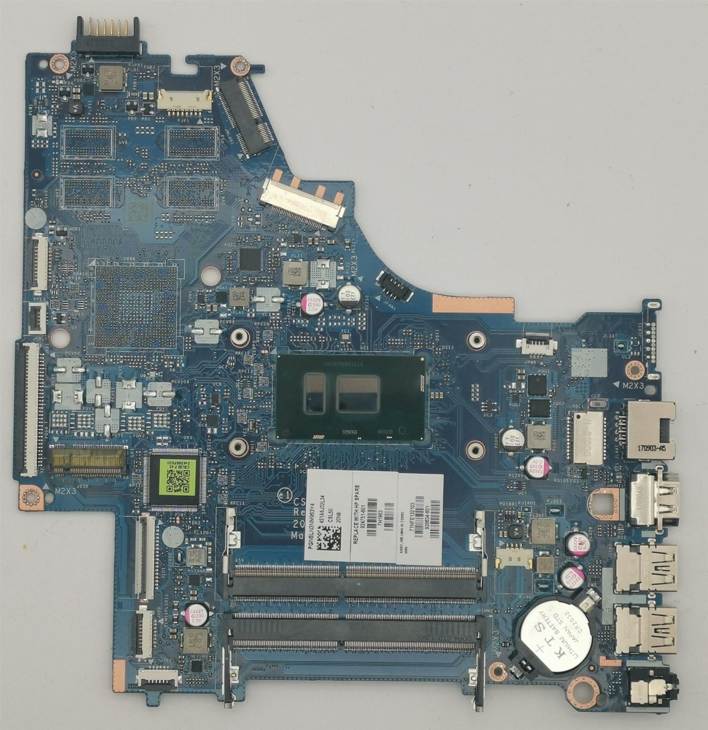 Genuine HP 15-BS Motherboard Main Board Intel Core i5-7200U 924751-601