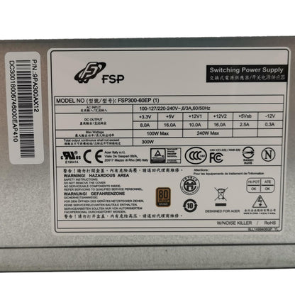 Genuine Acer PY.30008.033 POWER SUPPLY.300W.4SATA.1PATA