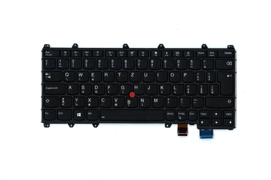 Lenovo Yoga 370 Keyboard Czech Slovakian Black Backlit 01EN410