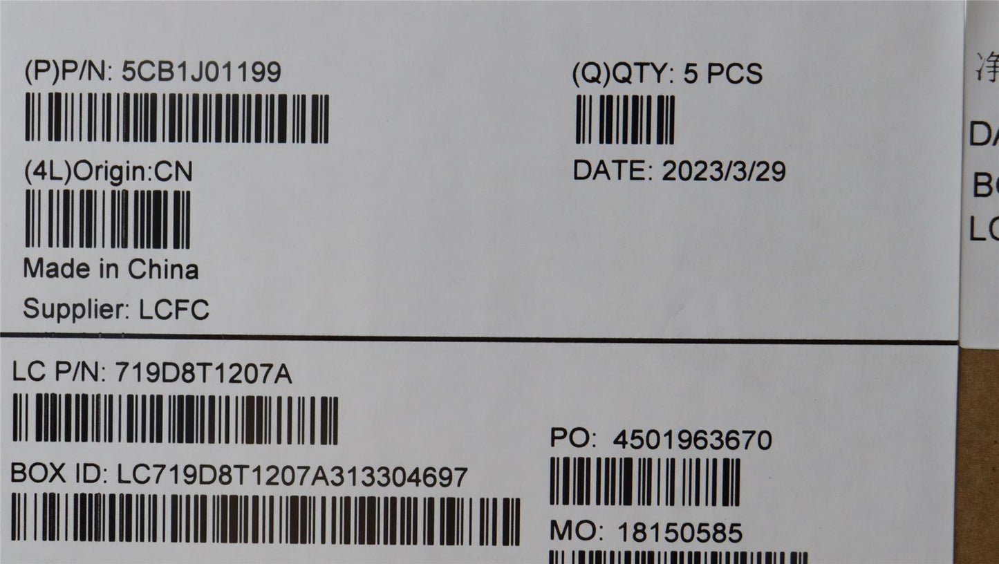Lenovo Upper CaseASM_THAIL82SFFP_SG_BL_PC 5CB1J01199