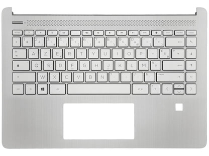 HP 14S-DQ 14S-FQ Palmrest Cover Keyboard French Silver L61506-051